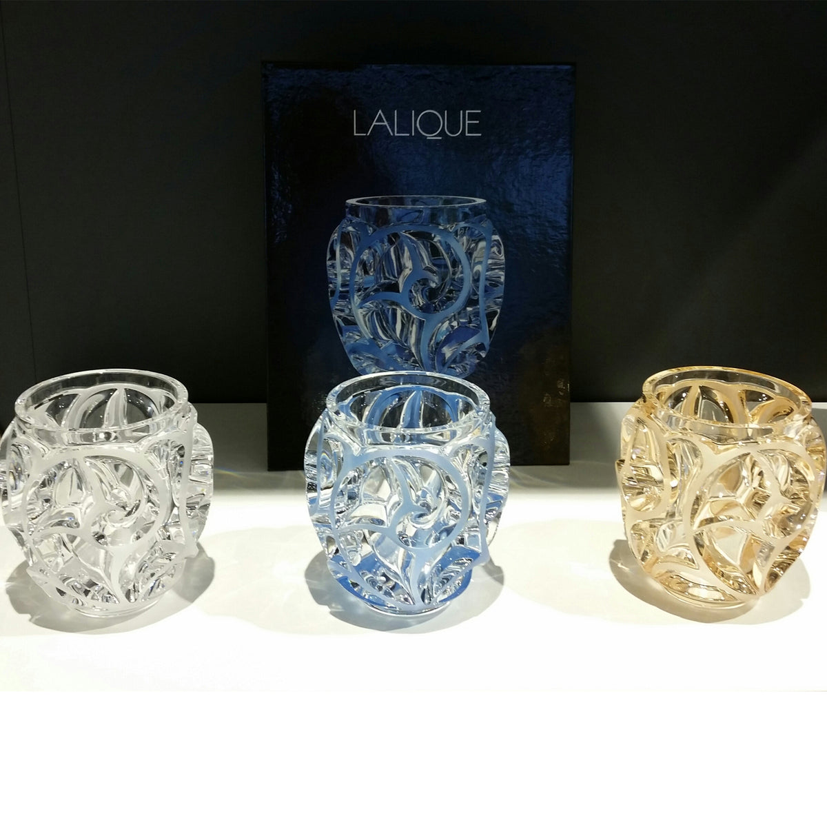 Lalique Tourbillons Ambre Small Vase – Induplano