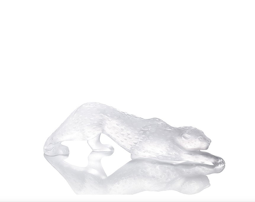 Lalique Zeila Panther Figure Clear