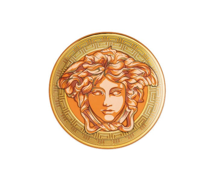 Rosenthal Versace, Medusa Amplifield Orange Coin plate 17cm