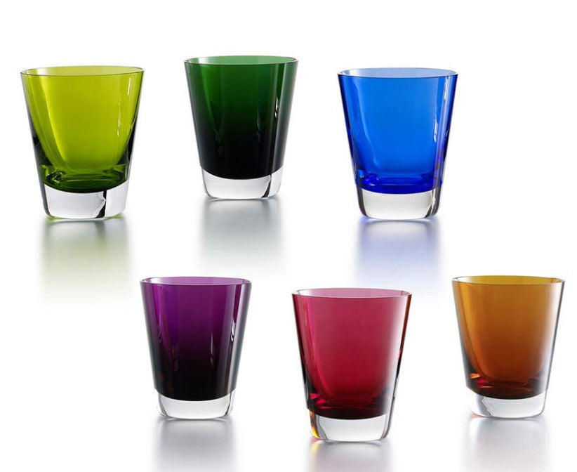 Baccarat Mosaique Set 6 colourful glasses