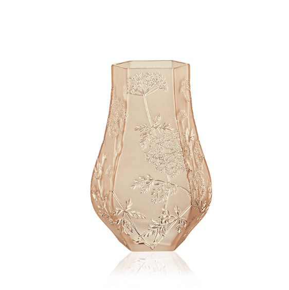 Lalique Ombelles Gold luster Vase