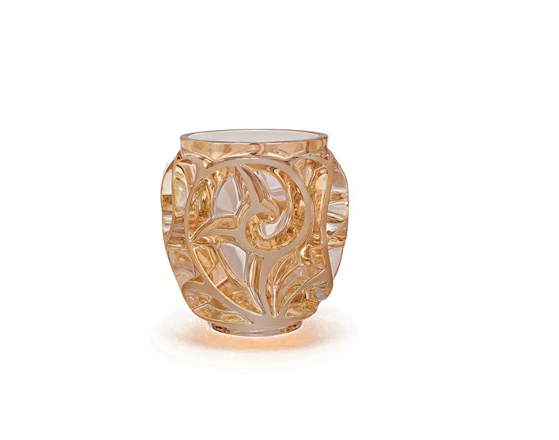Lalique Tourbillons Gold luster Small Vase