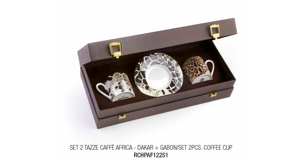 Roberto Cavalli, Africa Dakar/ Gabon Set 2 coffee cup&sauce
