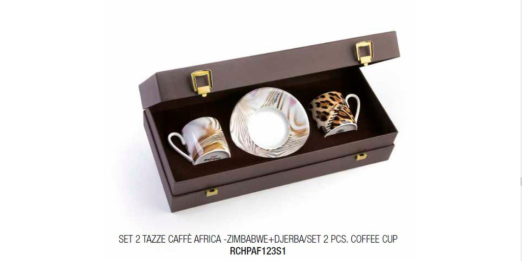 Roberto Cavalli, Africa Zimbabwe/Djerba Set 2 coffee cup&sauce