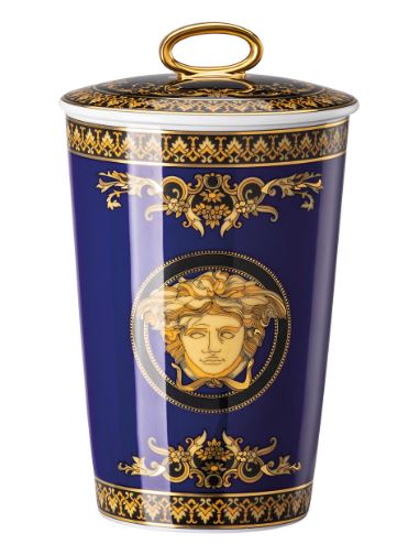 Rosenthal, Versace, Scented Candle Medusa Blue.