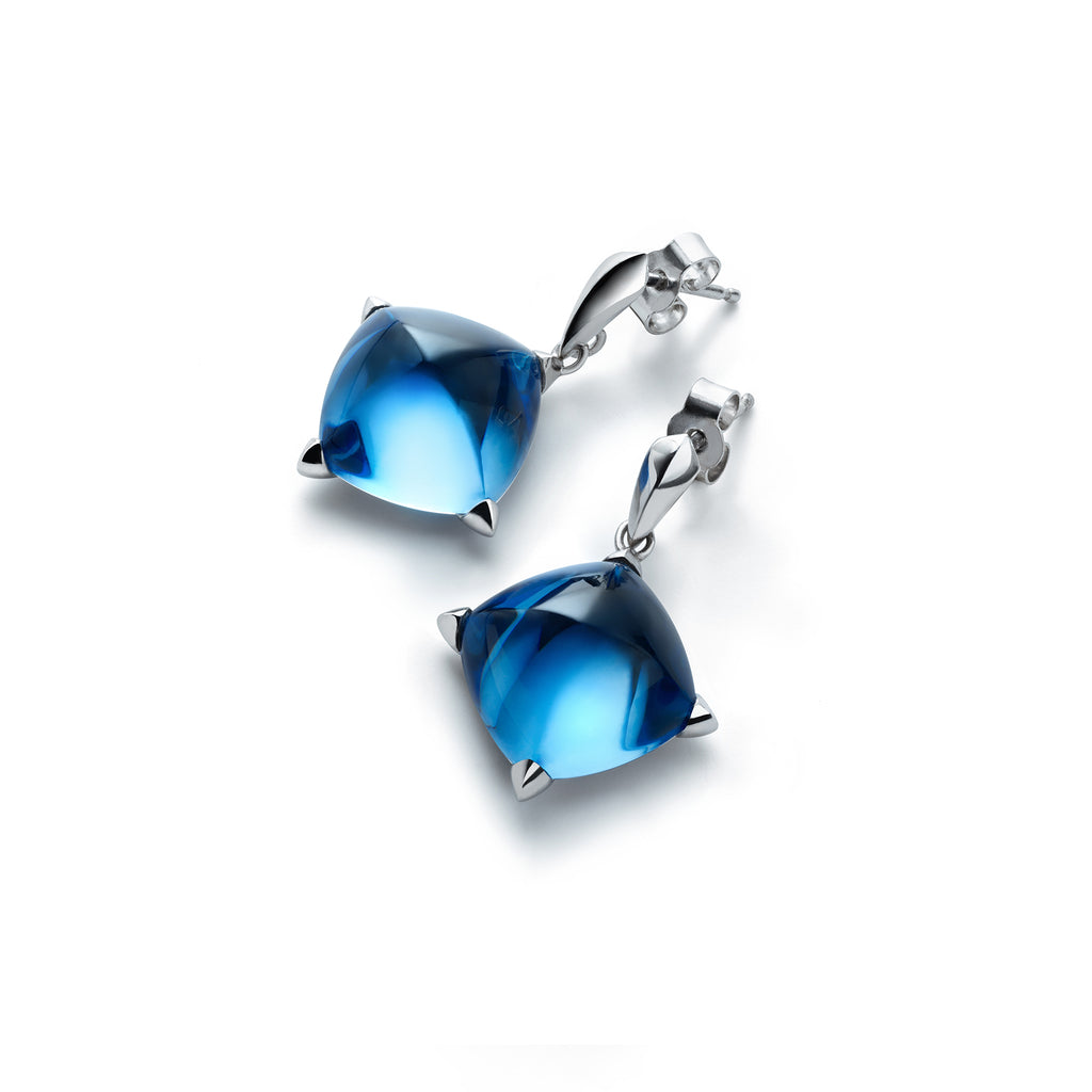 Baccarat Medicis Stem Earrings Riviera Crystal
