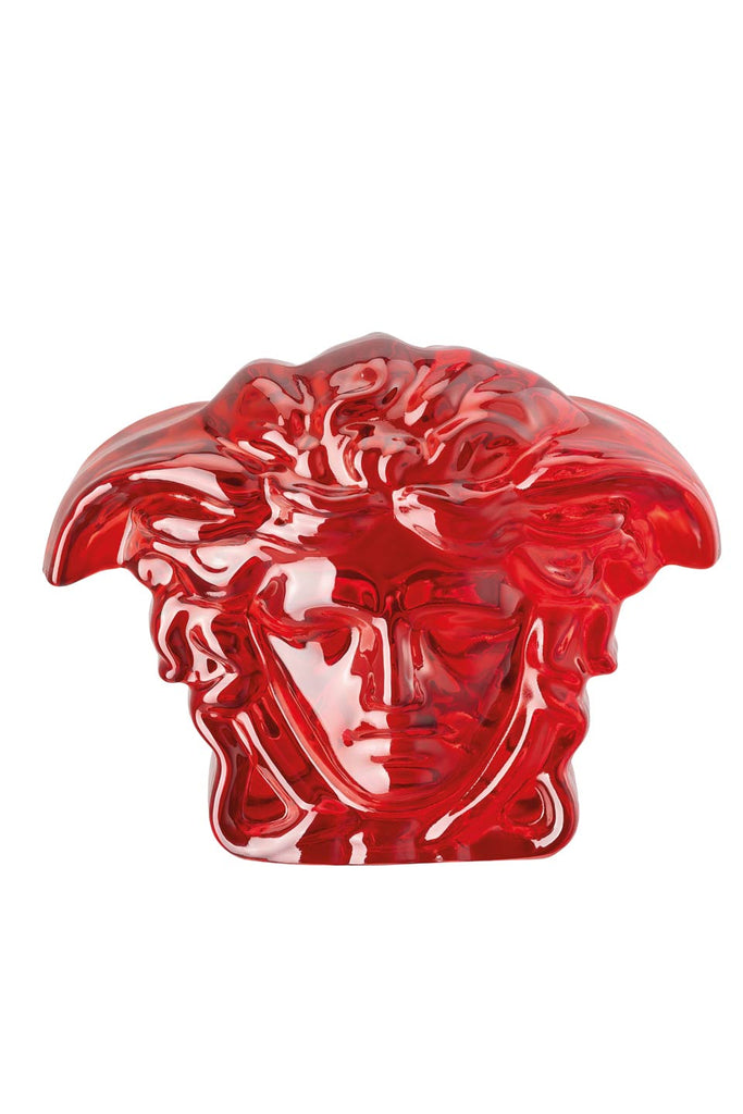 Rosenthal, Versace, Medusa Lumière Red, Paperweight Medusa , 13*8*h.10cm