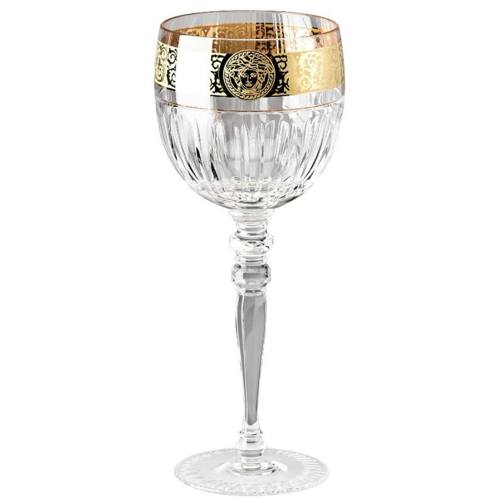 Rosenthal Versace, Gala Prestige Medusa Clear, w/ Medusa,  Red wine Glass, h.20,5cm