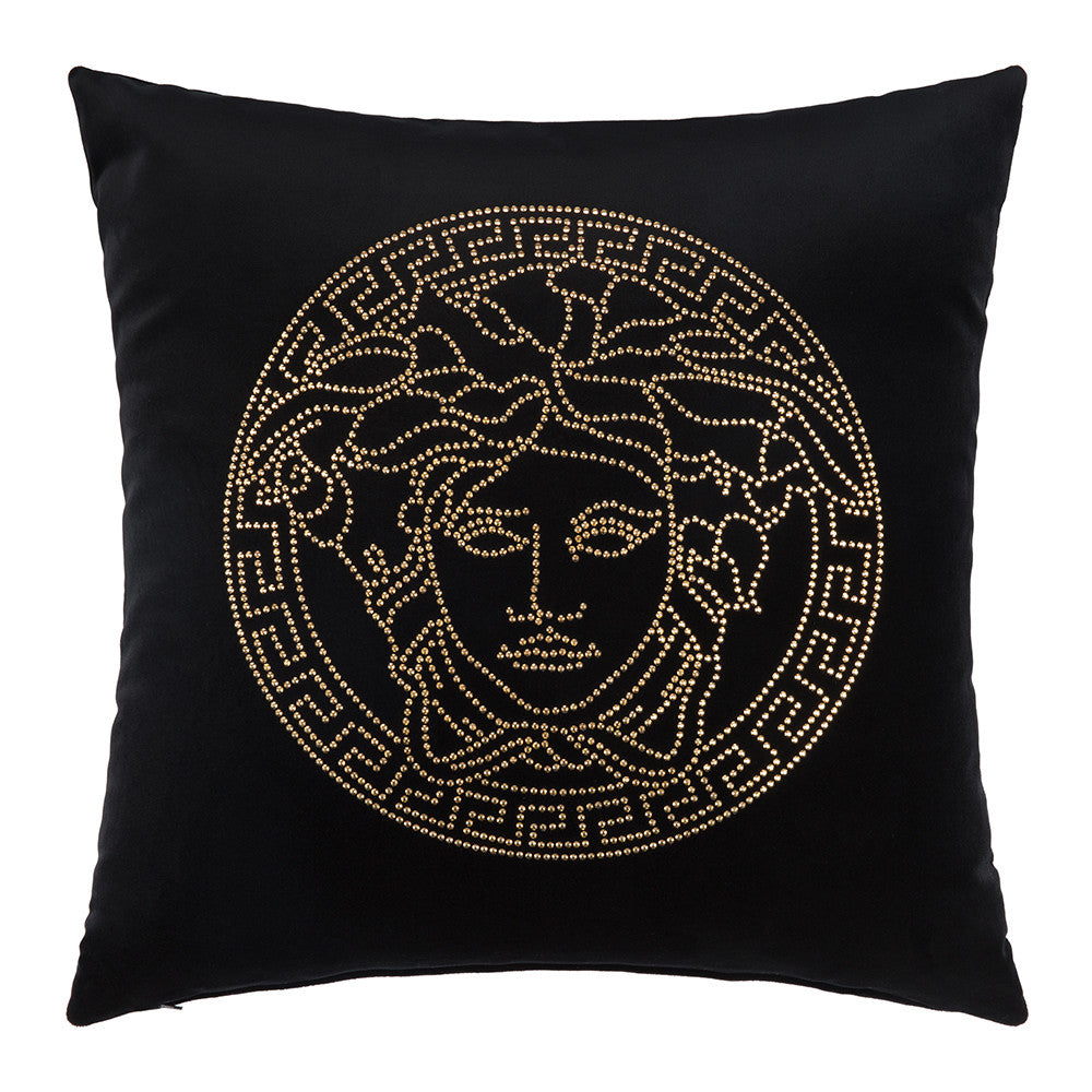 Versace Home, Cushion Medusa Studs, 45*45cm, black, 100%CO