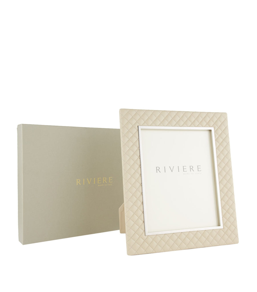 Riviere Leather Frame Ivory, F3-PT