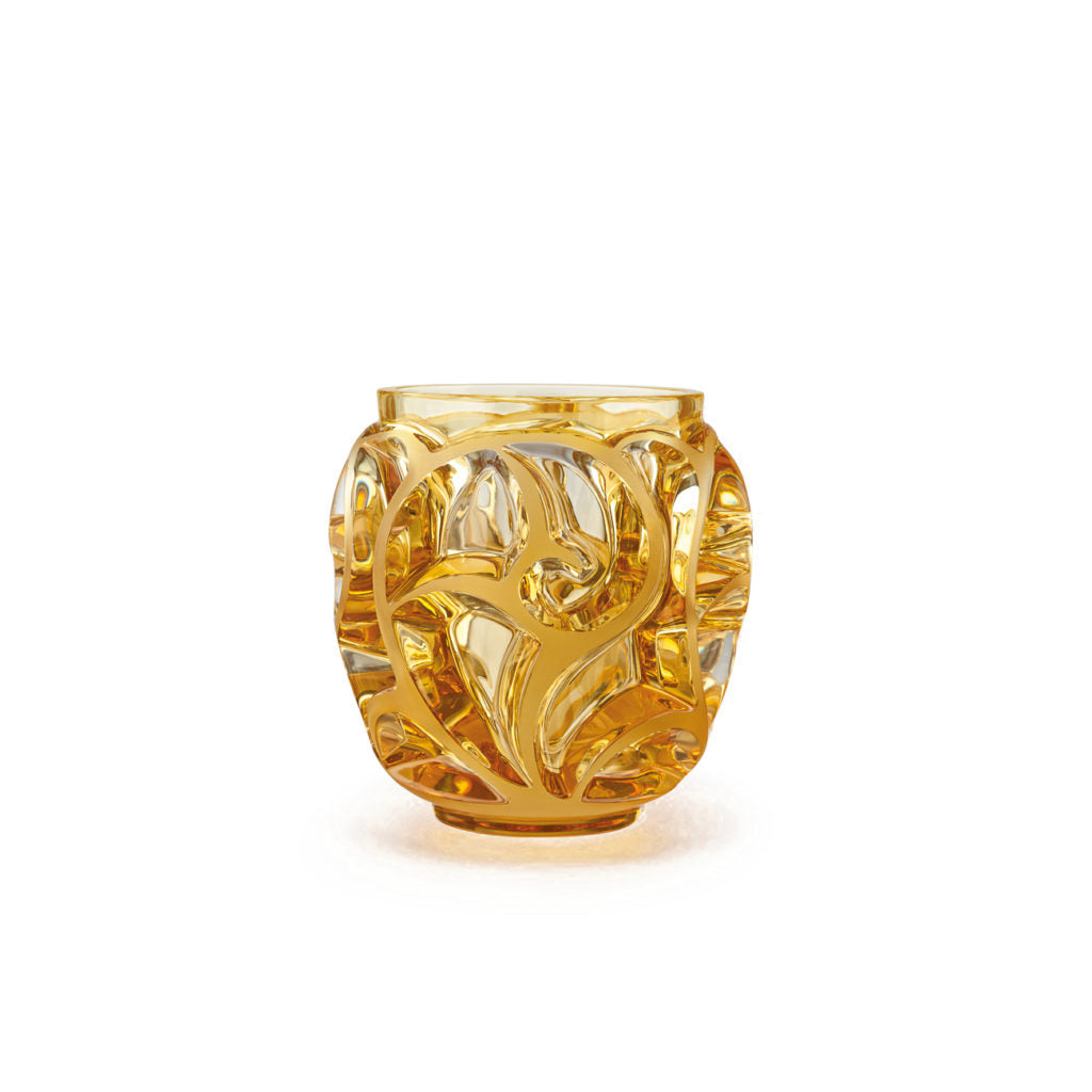Lalique Tourbillons Ambre Small Vase
