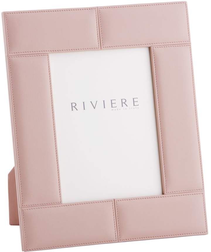 Riviere Leather Frame Stiched Pink, F2-IM
