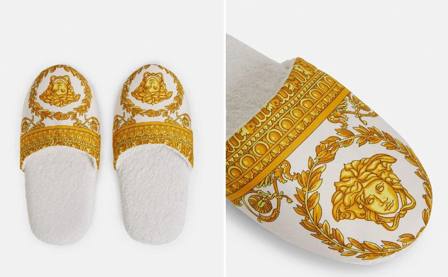 Versace Home, Slippers -Barocco white -xl