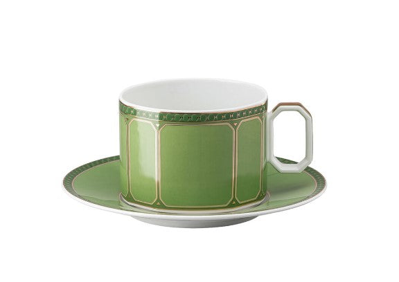Rosenthal & Swarovski, Signum Collection, Combi cup/saucer green