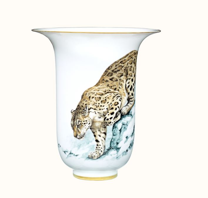 Hermès, Carnets d' Equateur Vase h.35cm