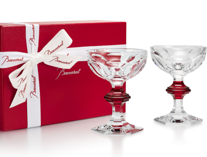 Baccarat Harcourt 1841 Champagne coupe set 2