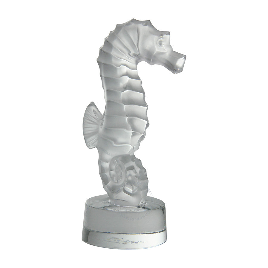 Lalique Seahorse Sculpture