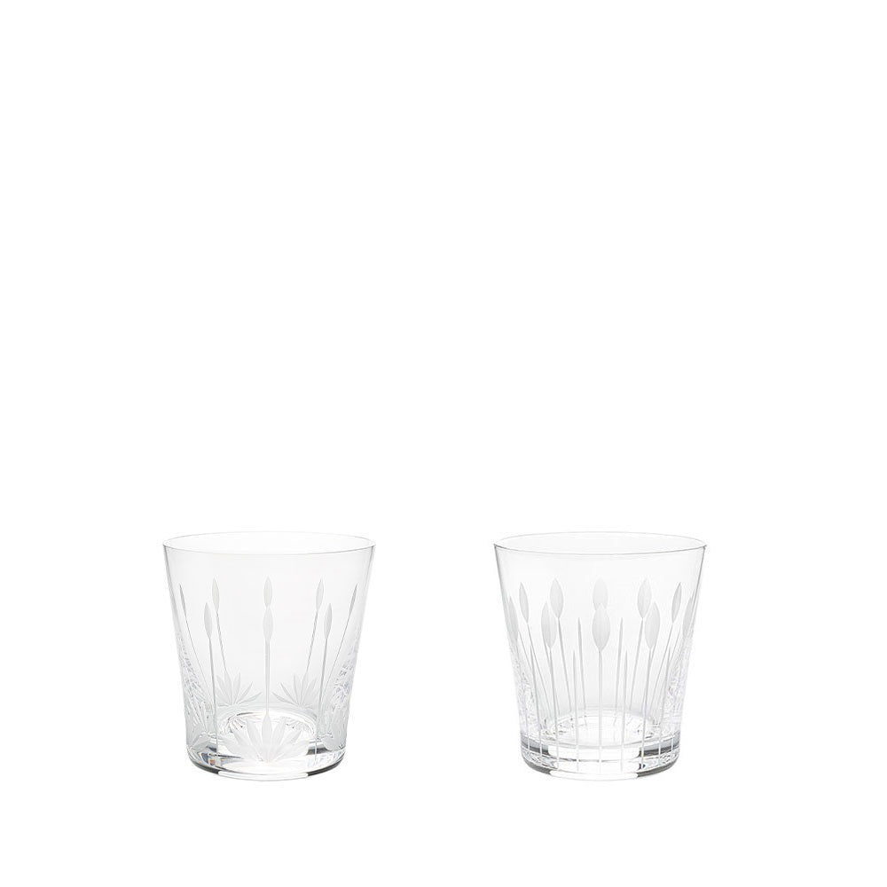 Lalique, Lotus Flowers set 2 glasses