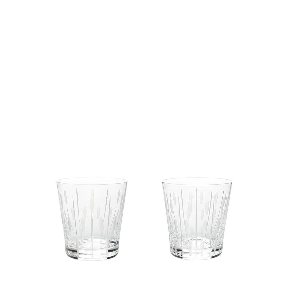 Lalique, Lotus drops set 2 glasses