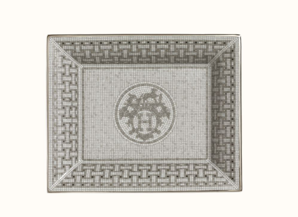 Hermès, Mosaique au 24 Platinum Vide poche 21*17cm