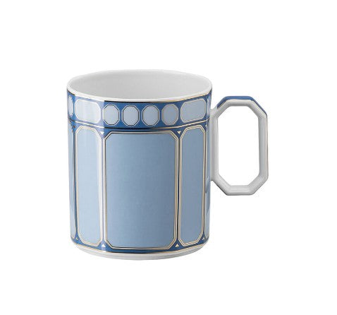 Rosenthal & Swarovski, Signum Collection, mug with handle blue