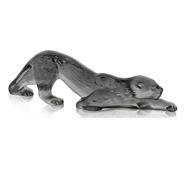 Lalique Zeila Panther Figure Grey Small