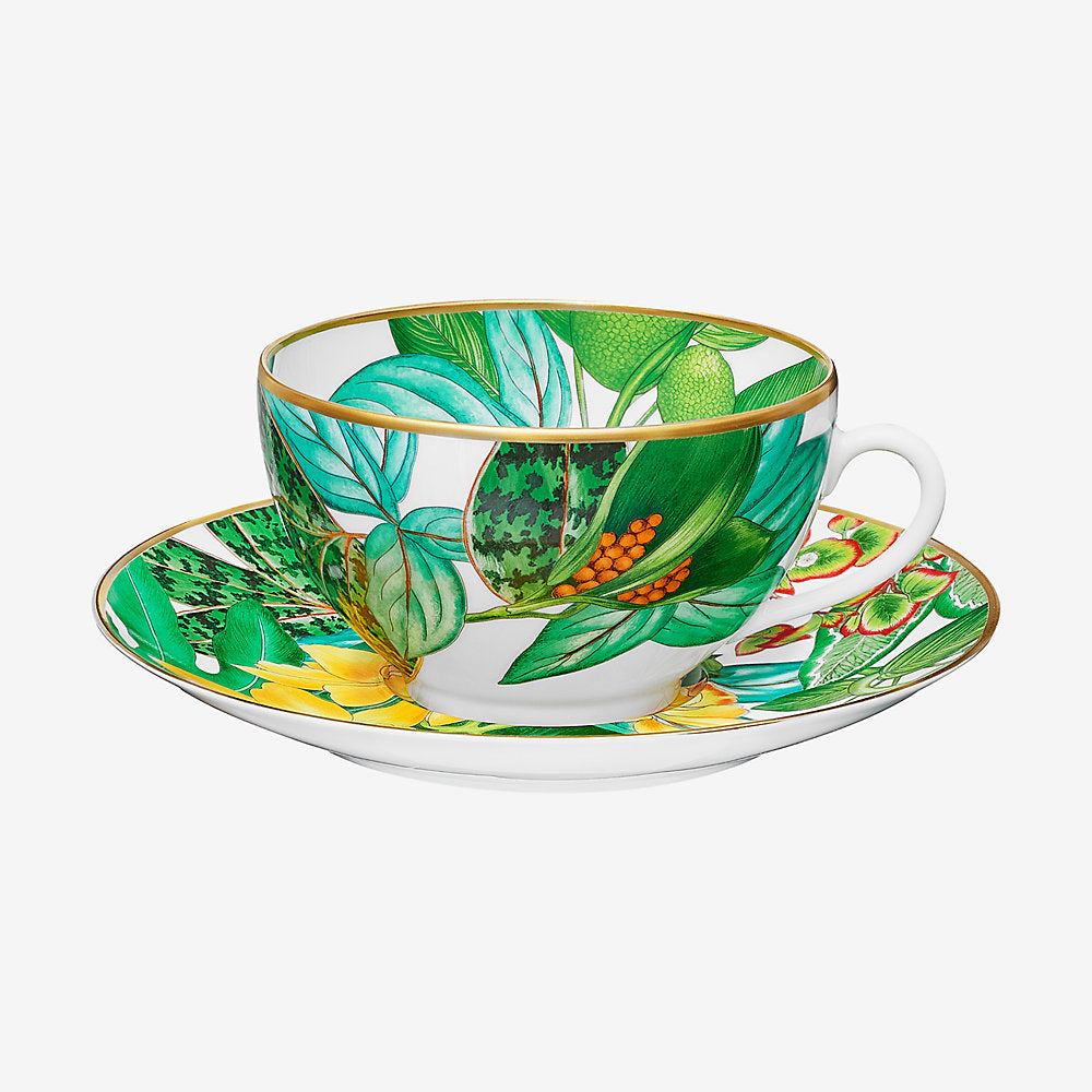 Hermès, Passifolia set 2 Breakfast cup & saucer