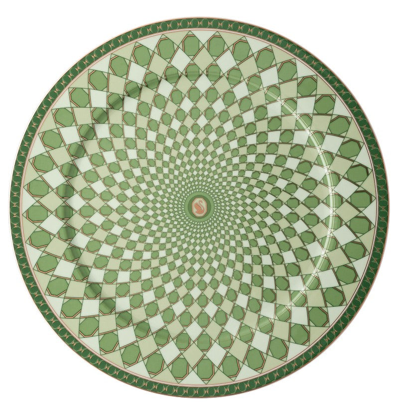 Rosenthal & Swarovski, Signum Collection, plate 33cm Green