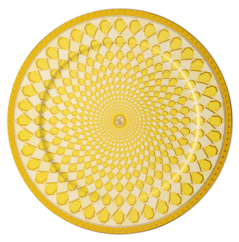 Rosenthal & Swarovski, Signum Collection, plate 33cm Yellow