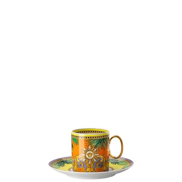 Rosenthal, Versace, Jungle Animalier Coffee long cup&saucer