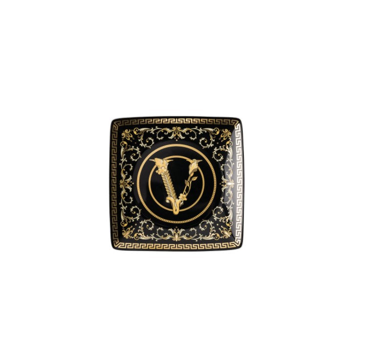 Rosenthal Versace Virtus Gala black, Square plate